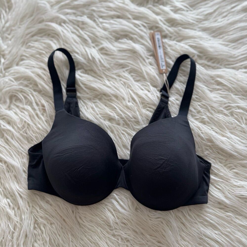 Skims Smoothing Intimates Full Coverage Lightly Lined Bra Onyx Size 38C